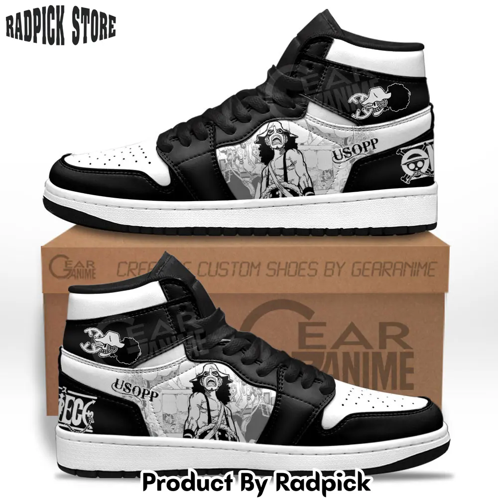Usopp air jordan high top sneakers anime mv24  rp0353540